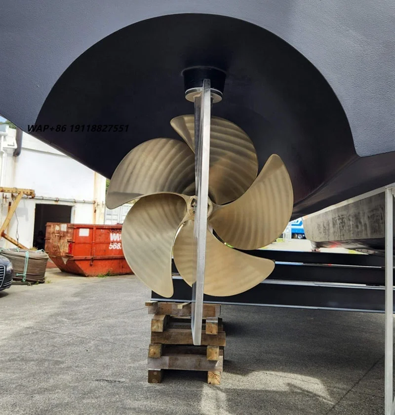 

Marine Customized Size 5 Blades Copper Marine Propeller for Big Boat
