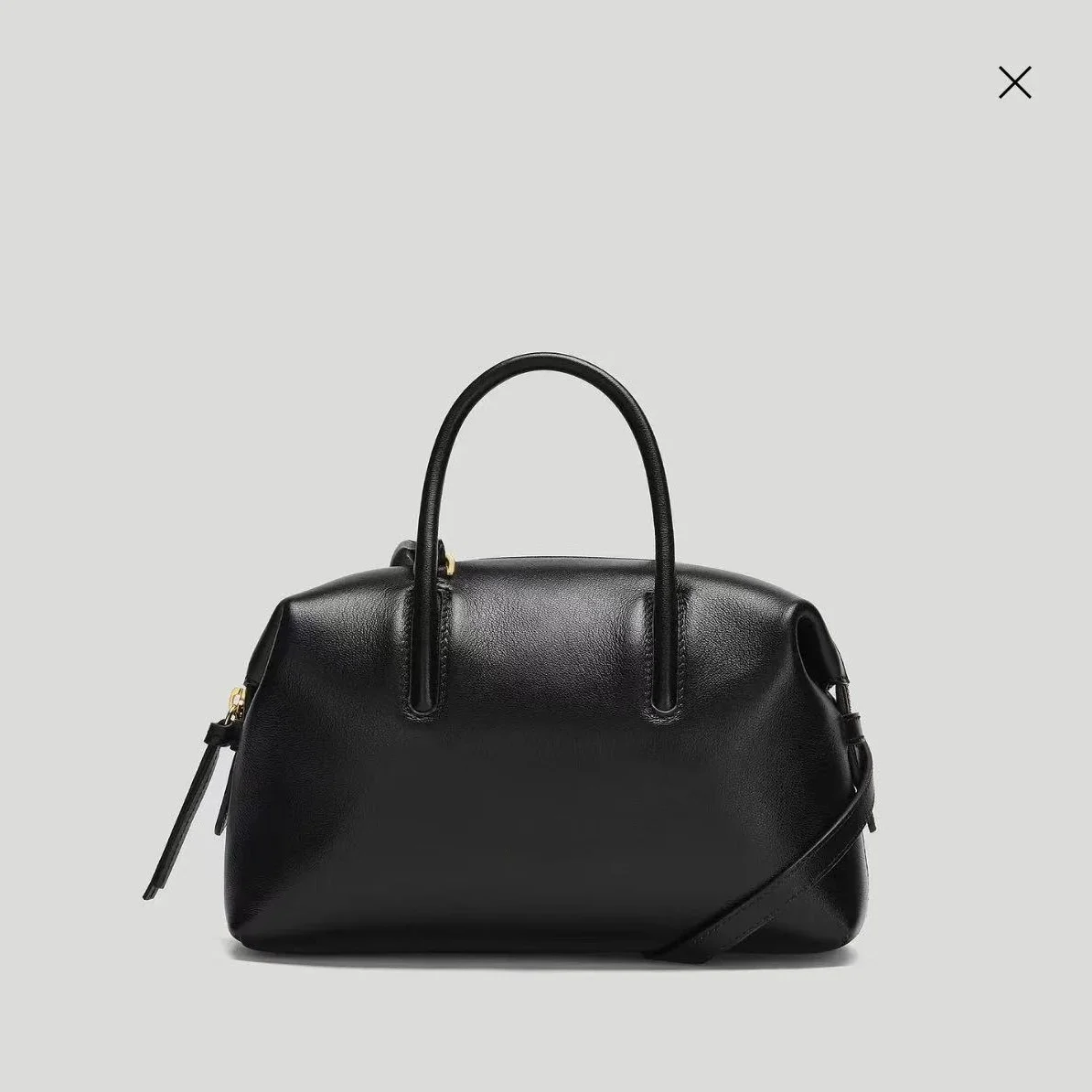 Leather Bowling Bag: Compact Crossbody Bag, Minimalist and Stylish Commuter Handbag, Versatile, Soft, Durable