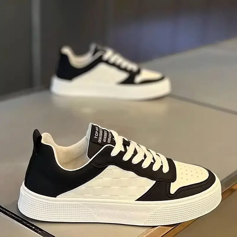 Lace-up Sneakers untuk pria, sepatu kasual tahan aus, sepatu Platform nyaman kualitas tinggi, sepatu pria bersirkulasi Zapatos Hombre