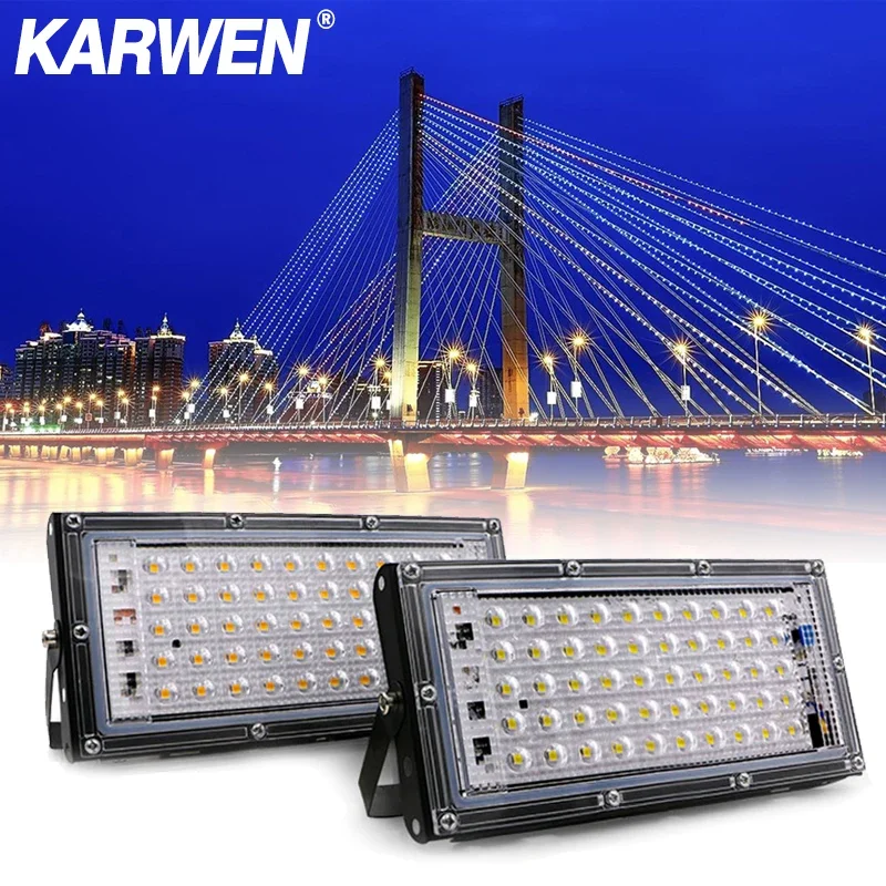 LED Flood Light 50W AC 220V 240V Spotlight Outdoor Garden Landscape Lighting Led Reflector Cast light Floodlights