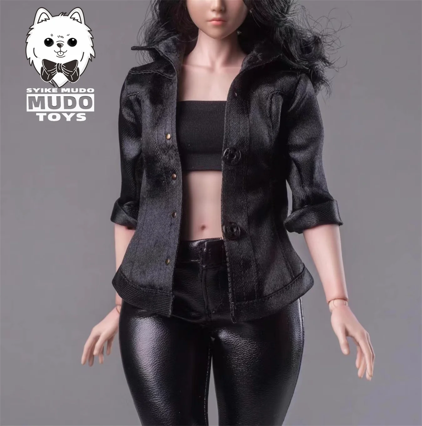 CTC-003 1/6 Scale Female Shirt Leather Pants Set Clothes Model Fit 12'' Worldbox AT202 Soldier Action Figure Body Toys