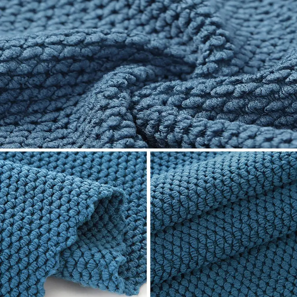 New Microfiber Cleaning Towel Pearl Weave Thickened Cleaning Cloth No Watermarks Absorbent Dishcloths Towels Car Washing