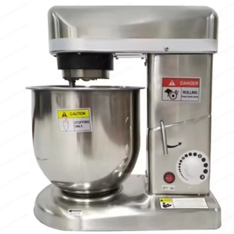 3-in-1 Electric Desktop 7L Stand Mixer, for Restaurant Food Shop, Core Motor shop Component, Grain Product Making, New Condition