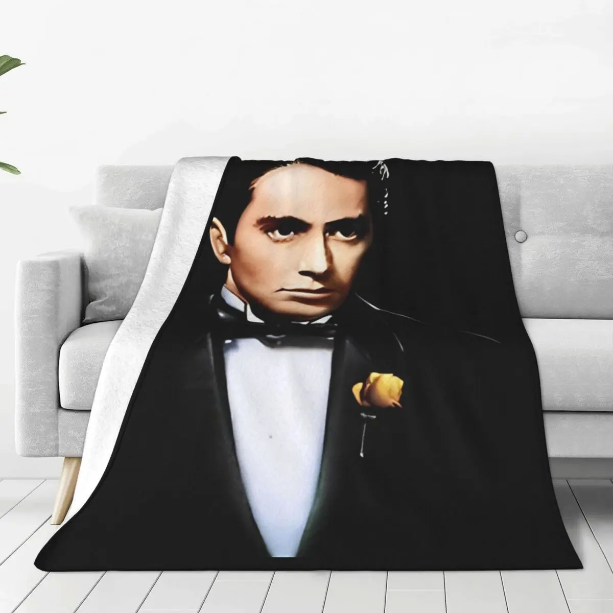 The Godfather Poster Super Warm Blankets Travel Plush Throw Blanket Street Trend Couch Chair Flannel Bedspread Sofa Bed Cover