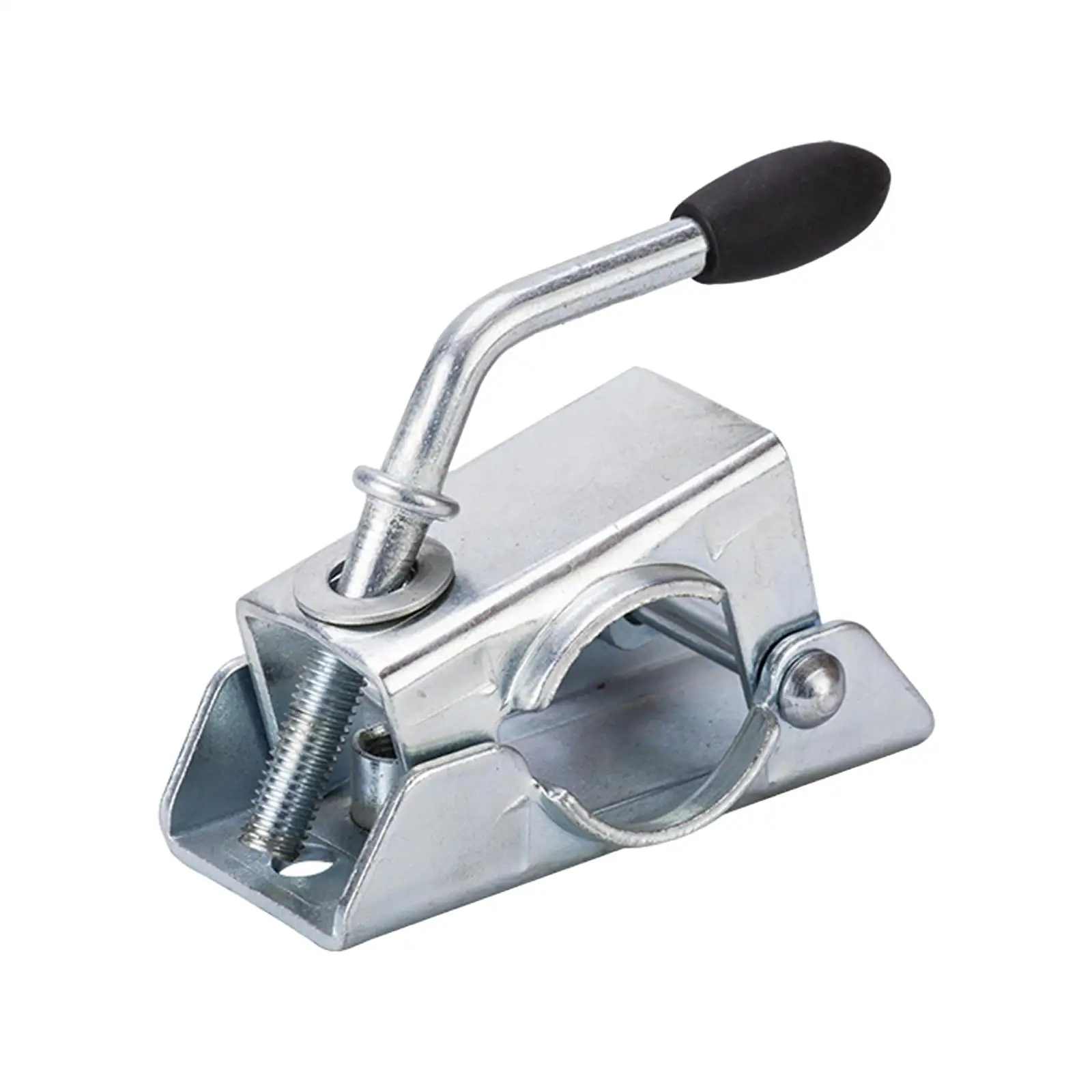 RV Trailer Jack Wheel Split Clamp Secure Mounting Bracket for Boat and Camper Support Parts