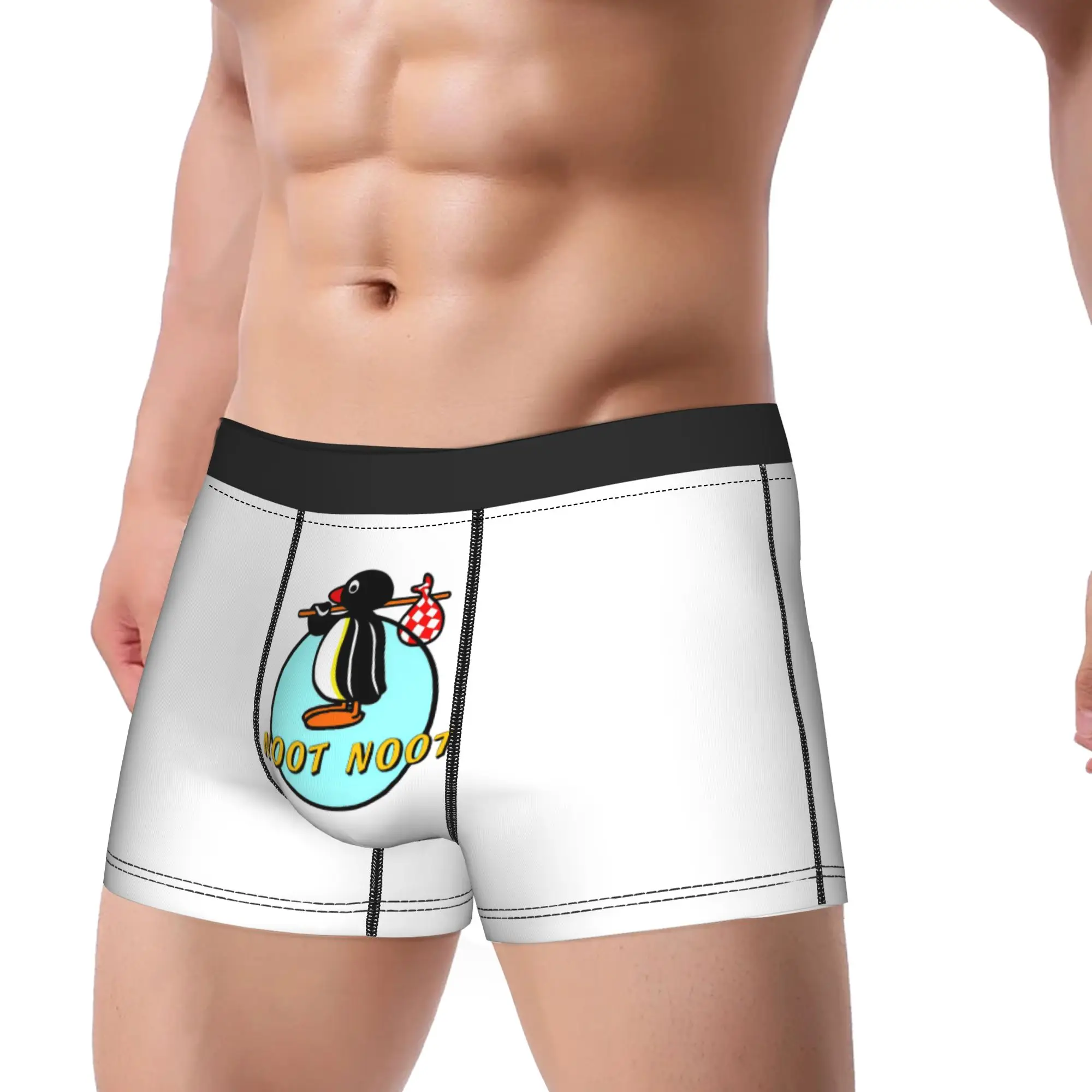 

Men's Noot Noot Ladies Underwear Pingu Pinga Penguin Printed Boxer Briefs Shorts Panties Homme Breathable Underpants M-XXL