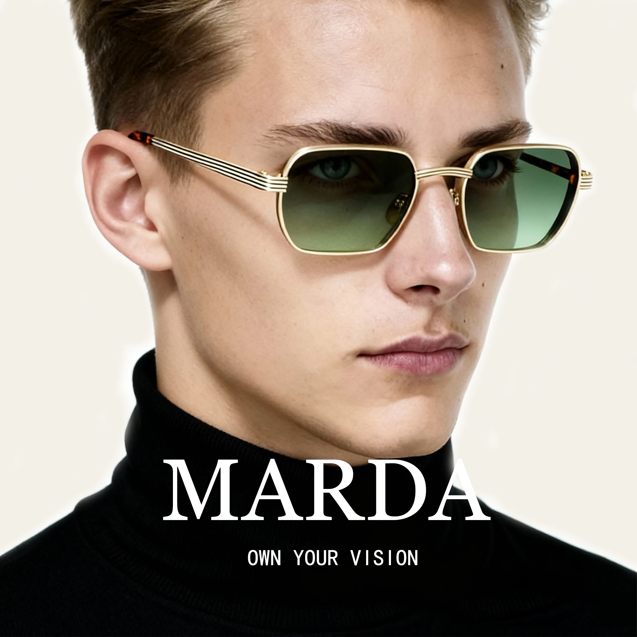 TFB Metal Rectangle Frame Men Fashion Luxury Hot New Sun Glasses Uv400 Retro Vintage Luxury Cool High Quality Sunglasses