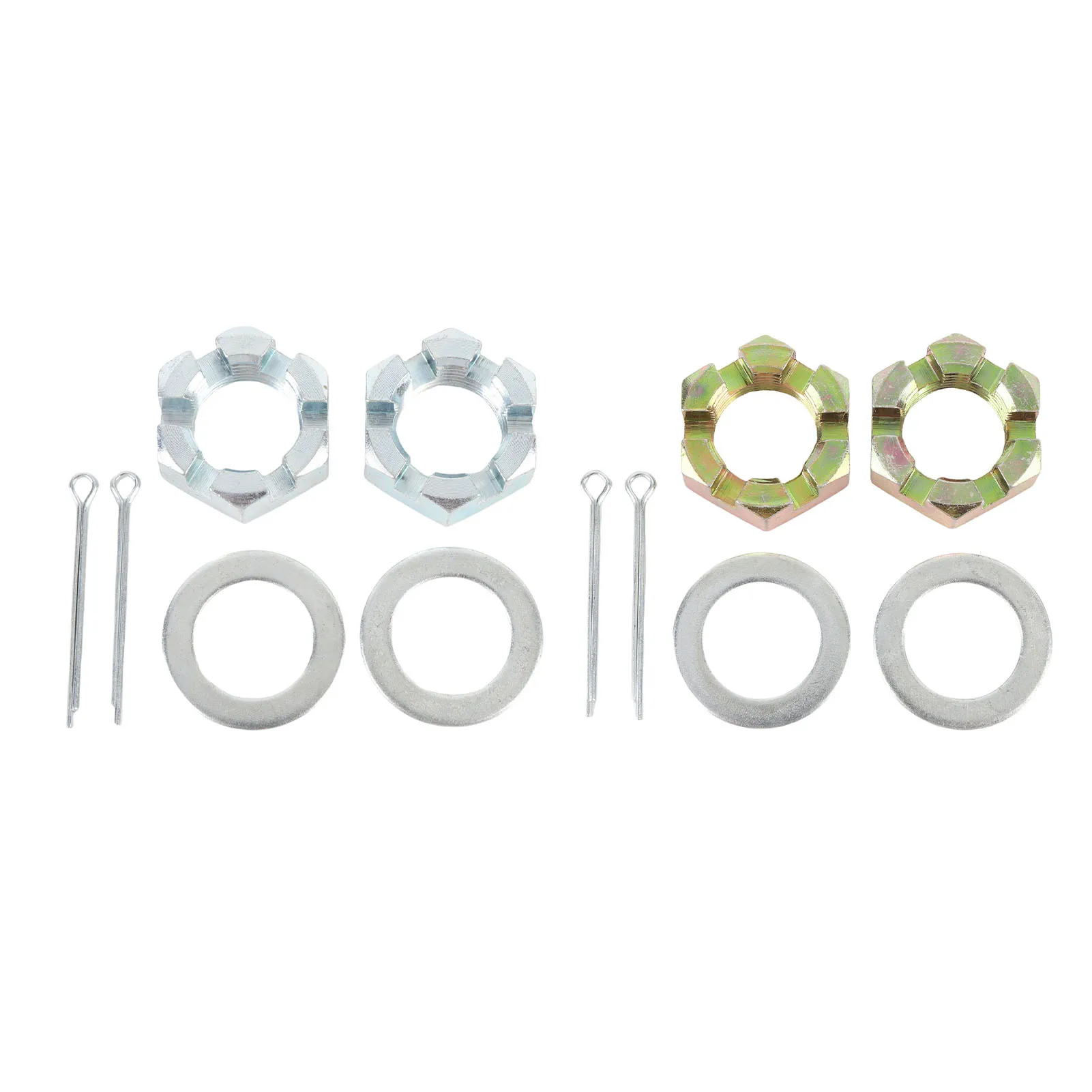 

Комплект гаек прицепа с гайками шпинделя вала 1 дюйм Шайба 1 дюйм Штифты 2,2 дюйма Оцинкованные для прицепов с осью 1 дюйм