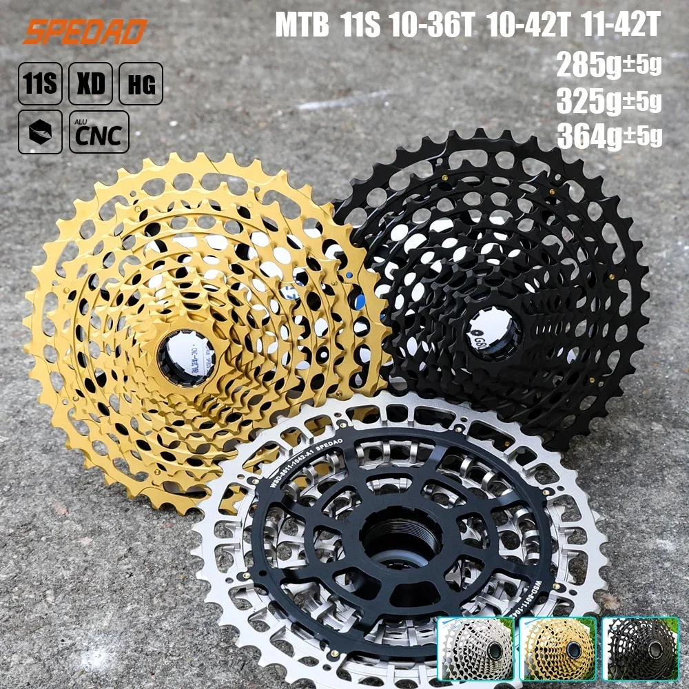 

2025 SPEDAO 11S Велосипедная кассета 11 В 10-36T/10-42/11-42T XD HG 11s CNC k7 11v Для MTB GX X1 NX M8000 11-скоростная ступица велосипедного хода свободного хода