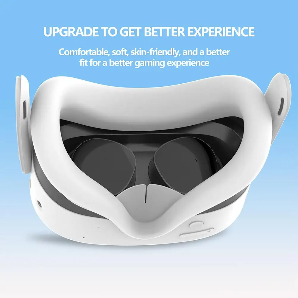 VR Glasses Shading Silicone Mask For Meta Quest 3S Silicone Face Mask VR Glasses Accessories Lightweight Comfortable view 4