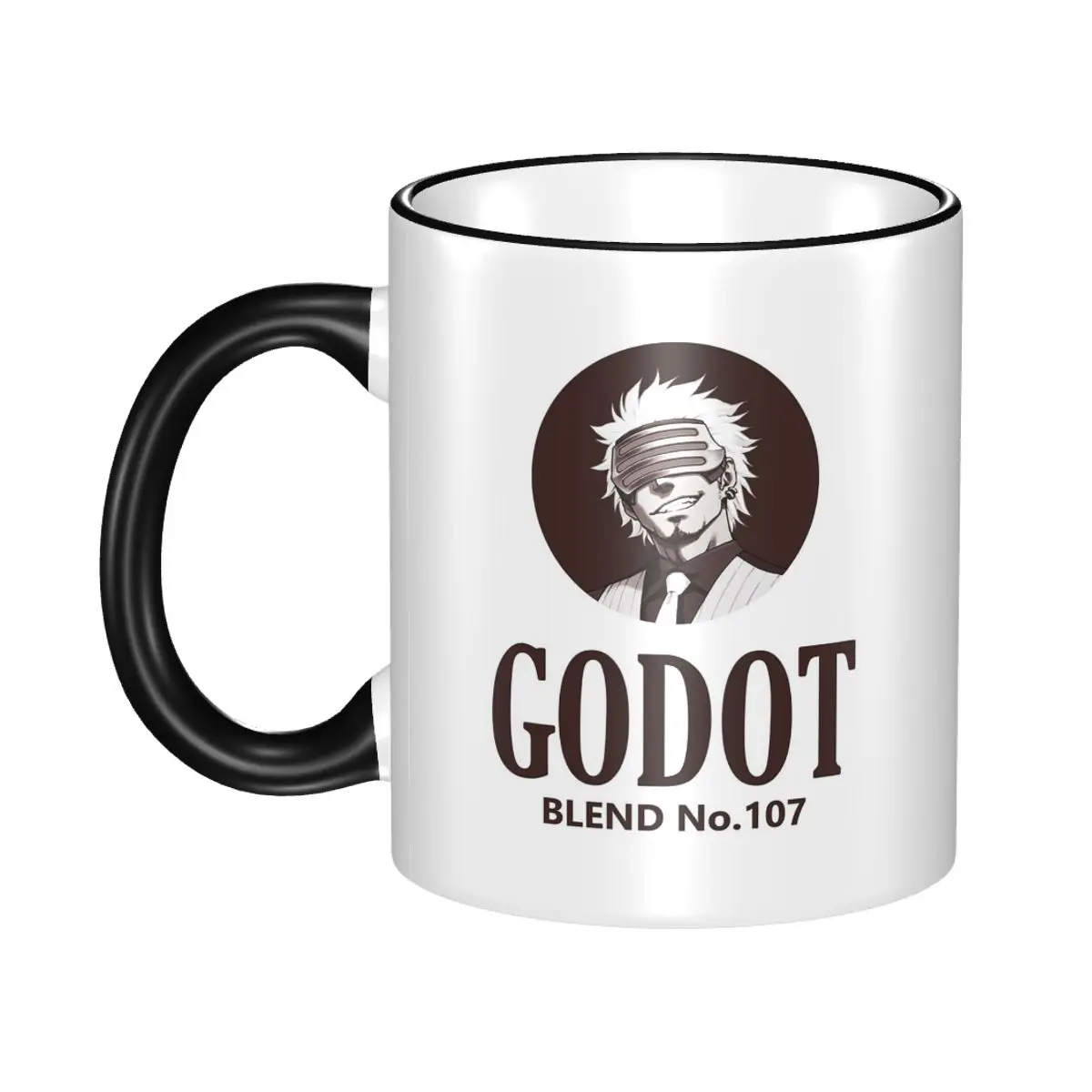 Godot - Blend No. 107 Mug Funny Ceramic Coffee Cups Tea Mugs Milk Cup Drinkware Gifts for Woman Man