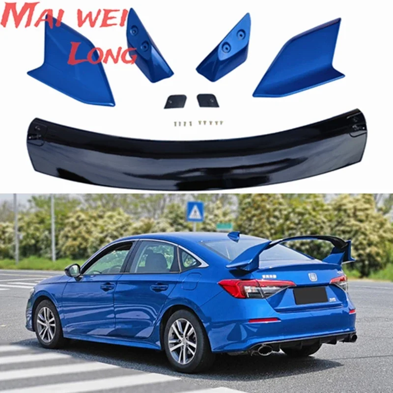 

Rear Trunk Lid Spoiler Wing Lip For Honda Civic 11th 2022-2025 11 Gen Tailgate Tail Deflector Splitter