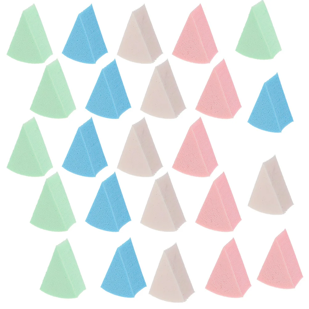 3 Zestawy Trójkątnych Gąbeczek do Makijażu, Do Użytku na Sucho i na Mokro, Aplikator do Podkładu, Korektora, Cieni do Powiek dla Kobiet