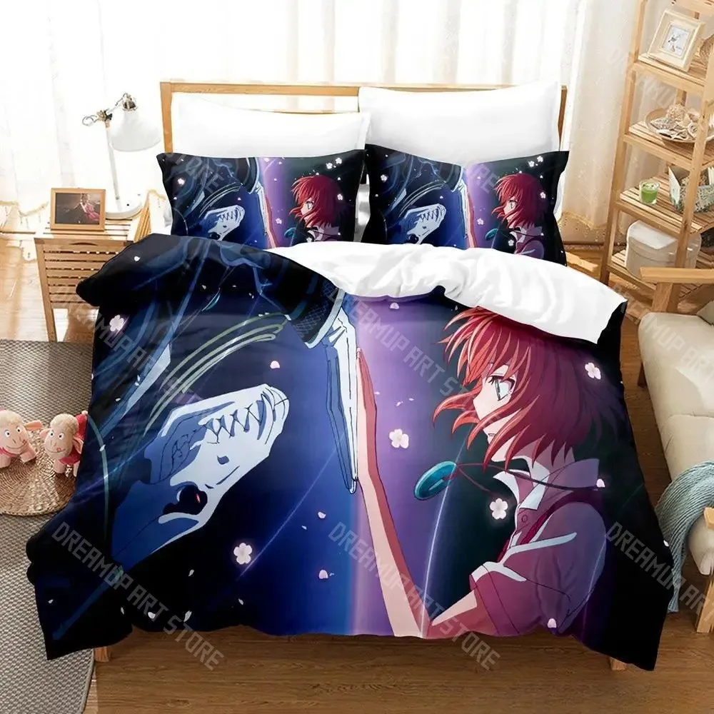 3D Printed Ancient Magus' Bride Anime Bedding Set for Boys Girls Duvet Cover Pillowcase Twin Queen King Full Single Double Sizes