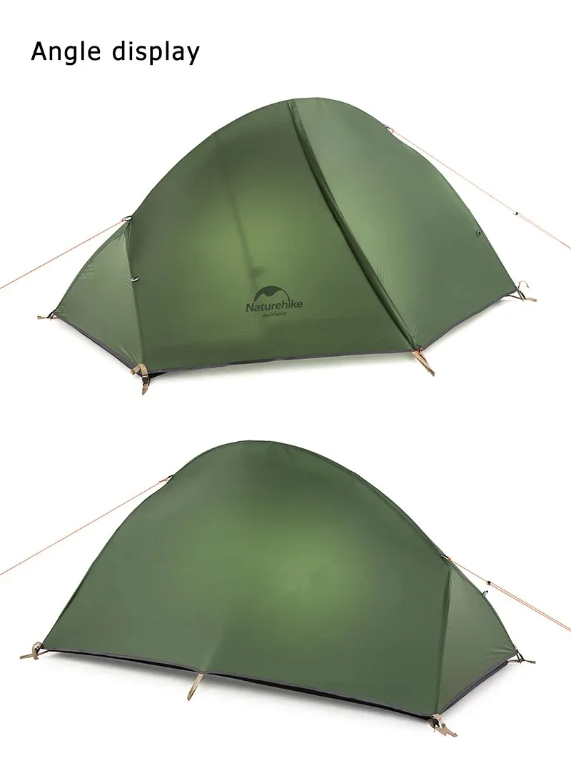 Naturehike 2026 Neues Campingzelt Ultraleicht Tragbar Wasserdicht 1-Personen-Nylon-Wanderzelt Fahrrad-Rucksack-Zelte – Detail 15