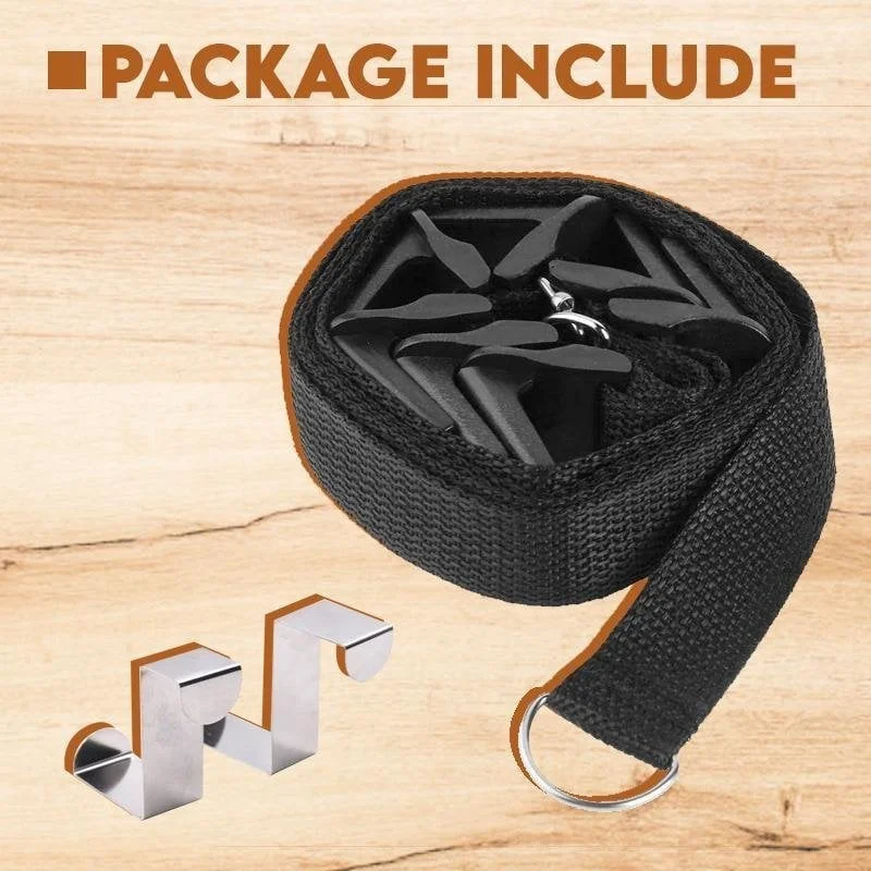 Adjustable Rear Door Hook Hat Bag Clothes Organizer Hanging Cap Rack Adjustable Cap Rack Door Back Hat And Bag Hook Holder