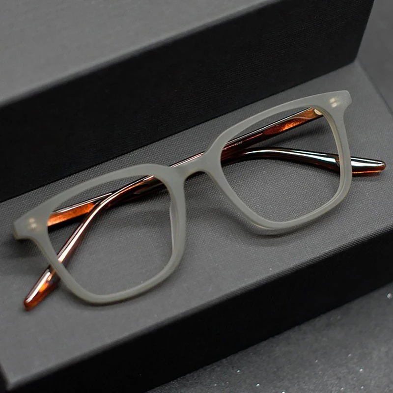 Fashion Vintage Frosted Square Optical Glasses Simple Trendy Unisex Eyeglasses For Women Men Literary Retro Matte Eyewear