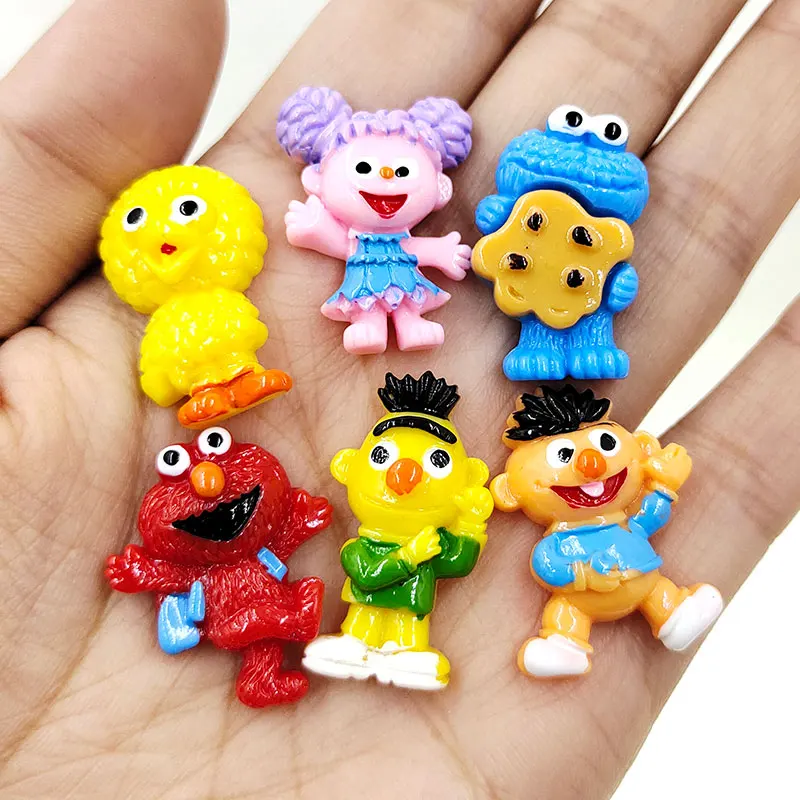 10PCS/lot DIY Resin Cartoon character baby resin Girls Resin Cabochons  accessories for Kids hair clip cover