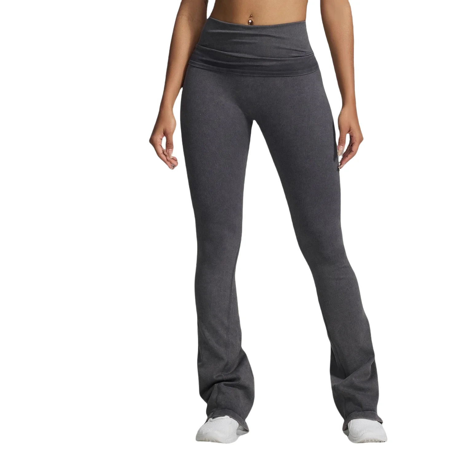 

Women’s High Waist Flared Yoga Pants, Butt Lifting Bell-Bottom Leggings, Stretchy Breathable Workout Gym Fitness Trousers