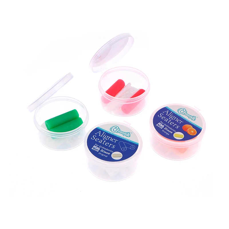 2pcs for Patient Tooth Teeth Chewie Aligner Chewies Aligners Tray Brackets Dental Ortodoncia Teeth Whitening with Box