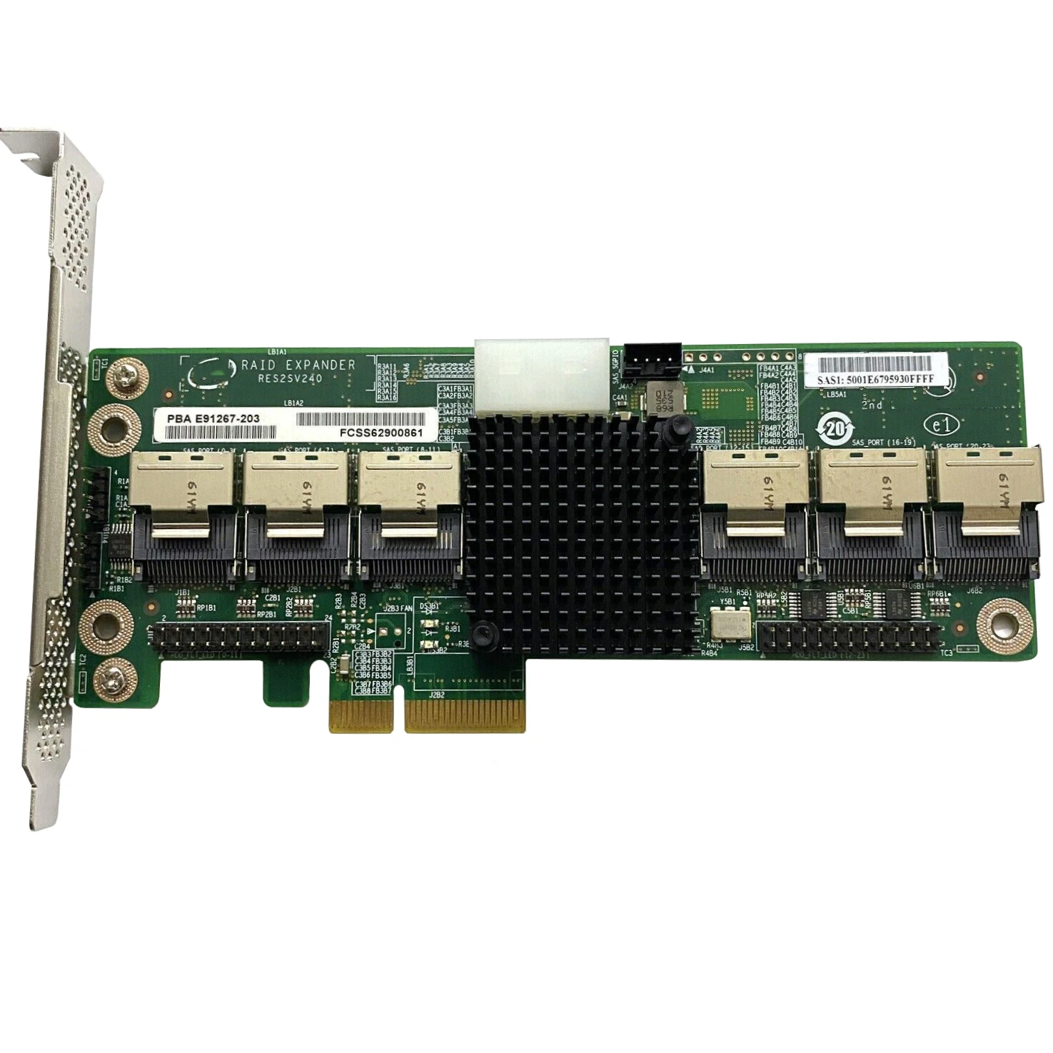 Original For Intel RES2SV240 E91267-203 6GB/S 24 Port SAS SATA PCIe RAID Expander Card 100% Tested Fast Ship