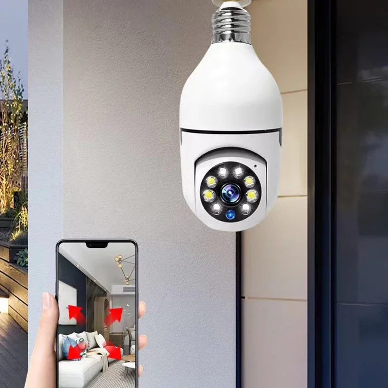 1080P Bulb Surveillance Camera 355°  2.4G WiFi Outdoor Indoor Security Monitor Night Vision Audio Security IP Cam