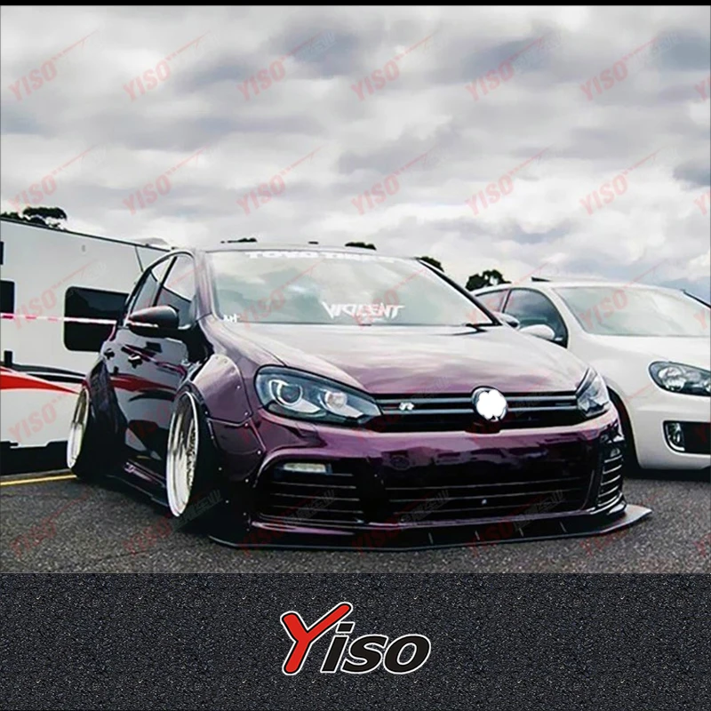 FOR VW GOLF 6 R20 R Volkswagen GOLF 6 R20 R Modified Carbon fiber Wide body Wheel eyebrows