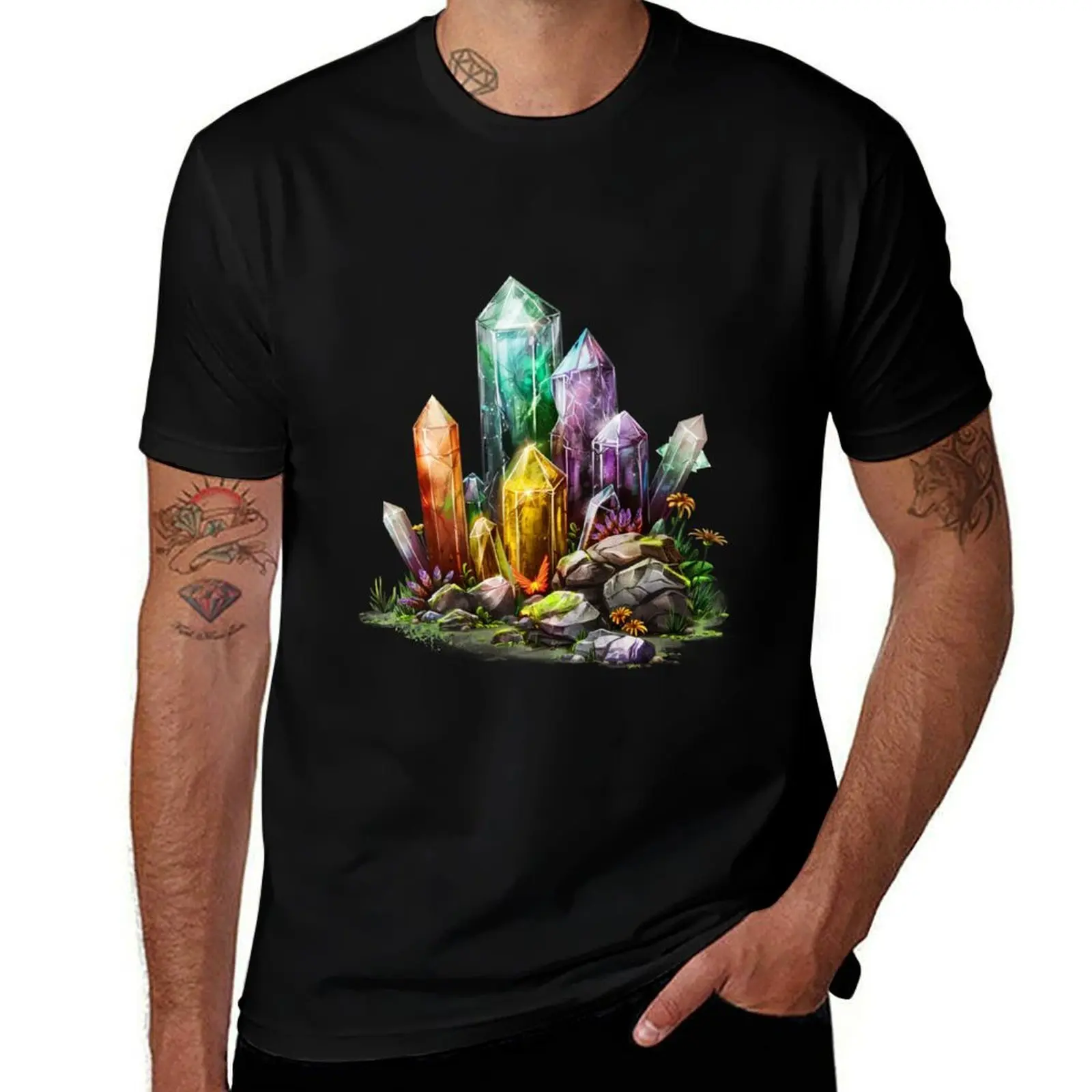 

Crystal Cluster T-Shirt luxury t-shirt custom t-shirts designer shirts kawaii clothes t shirts for men cotton