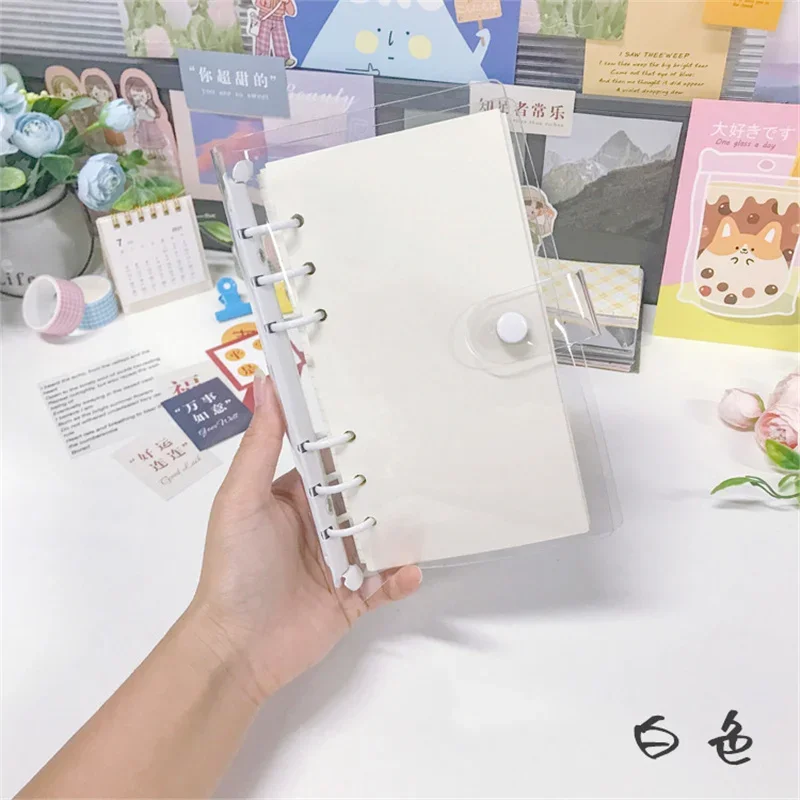 2024 45 Sheets Kawaii A5 A6 Loose Leaf Notebook Paper Refill Spiral Binder Index Inner Pages Monthly Weekly Daily Planner Agenda