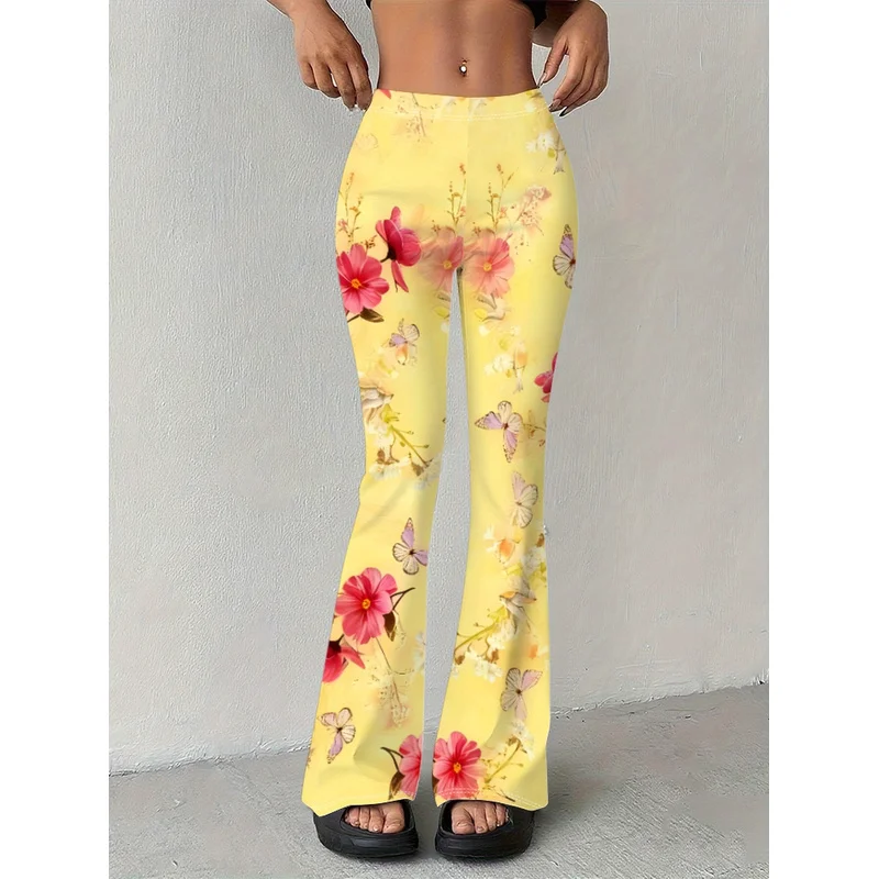 2026 Floral pattern print, suitable for 7-16 year old teenagers' casual wear