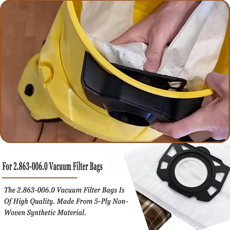 خرطوم شفط TCF مع كيس لجميع الغبار لاستبدال المكنسة الكهربائية Karcher WD2 WD3 WD4 WD5 NT20 NT30