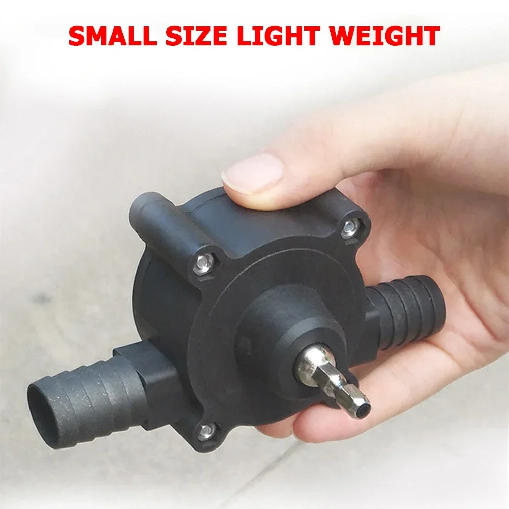 Household Portable Electric Drill Pump Diesel Oil Fluid Pump Water Mini Hand Self-priming Liquid Transfer