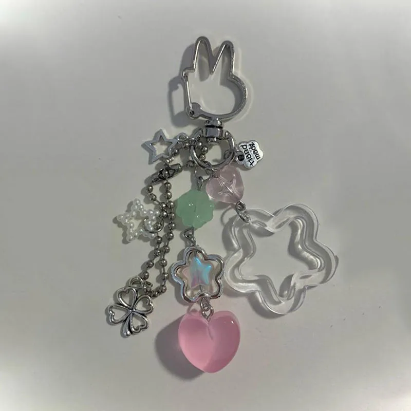 silly bunny keychains handmade y2k Aesthetic Jewelry