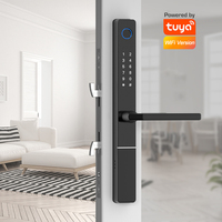 Euro 92/85/72mm Tuya wifi Smart Home Fingerprint Digital Smart door lock for UPVC Aluminium door