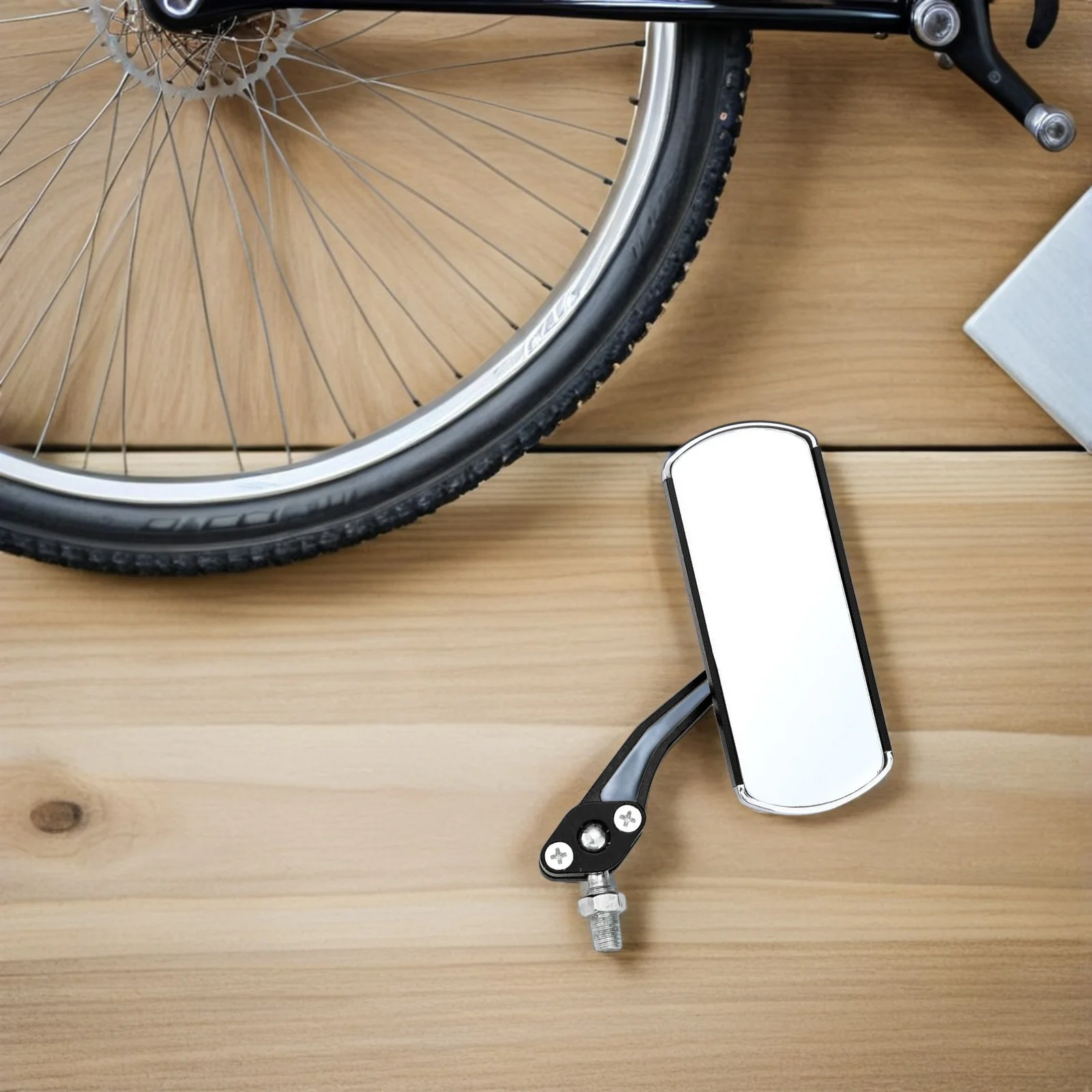 

360 Degree Adjustable Bicycle Mirror Set Wide Angle Lightweight Blast Resistant Clear for 22.2mm Handlebar Rear View