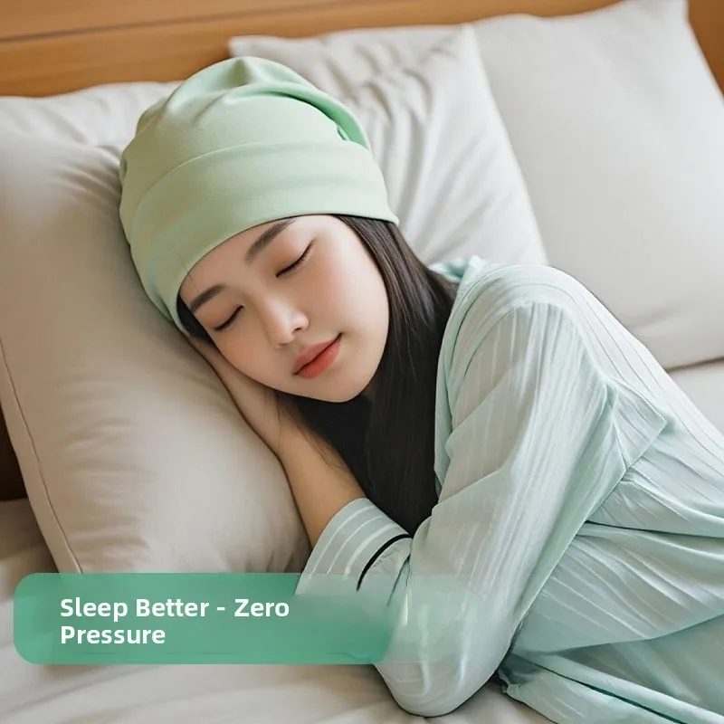 

Женская ветрозащитная шапка-капюшон для сна без давления на волосы, комфортная ночная шапка для отдыха