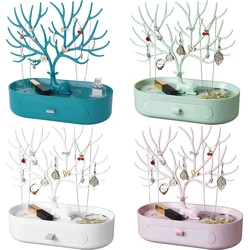 Deer Plastic Jewelry Display Stand, brinco titular, colar organizador, 4 estilos