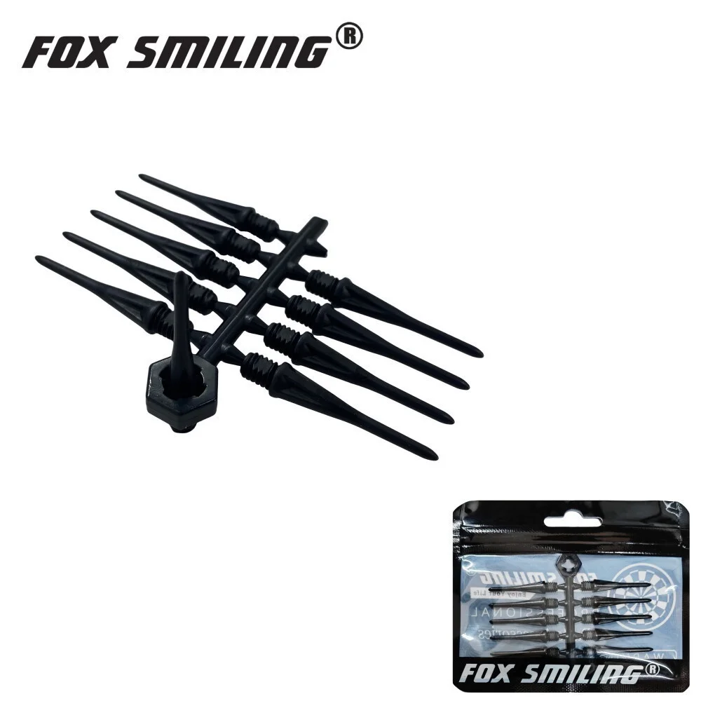FOX SMILING-Pointe de fléchette en plastique souple, accessoires de jeu électronique, 2BA, 10 pièces