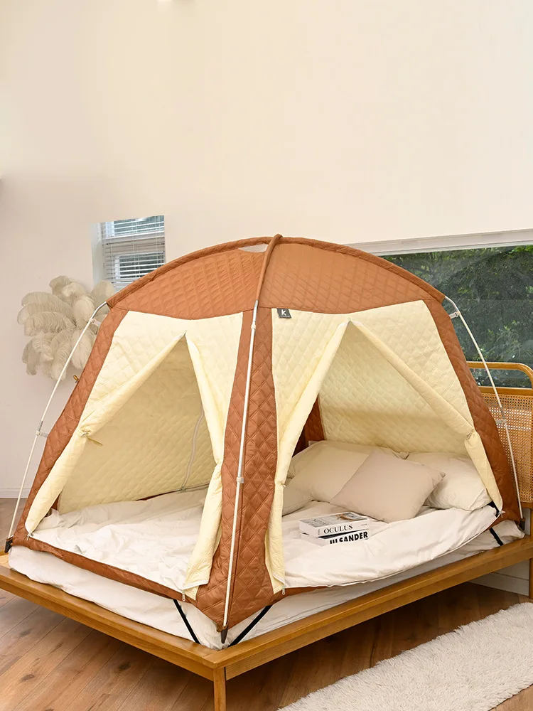 خيمة الشتاء سرير منزلي داخلي دافئ في الخريف والشتاء يندبروف الباردة سميكة الكبار الأطفال مبطن خيمة #6