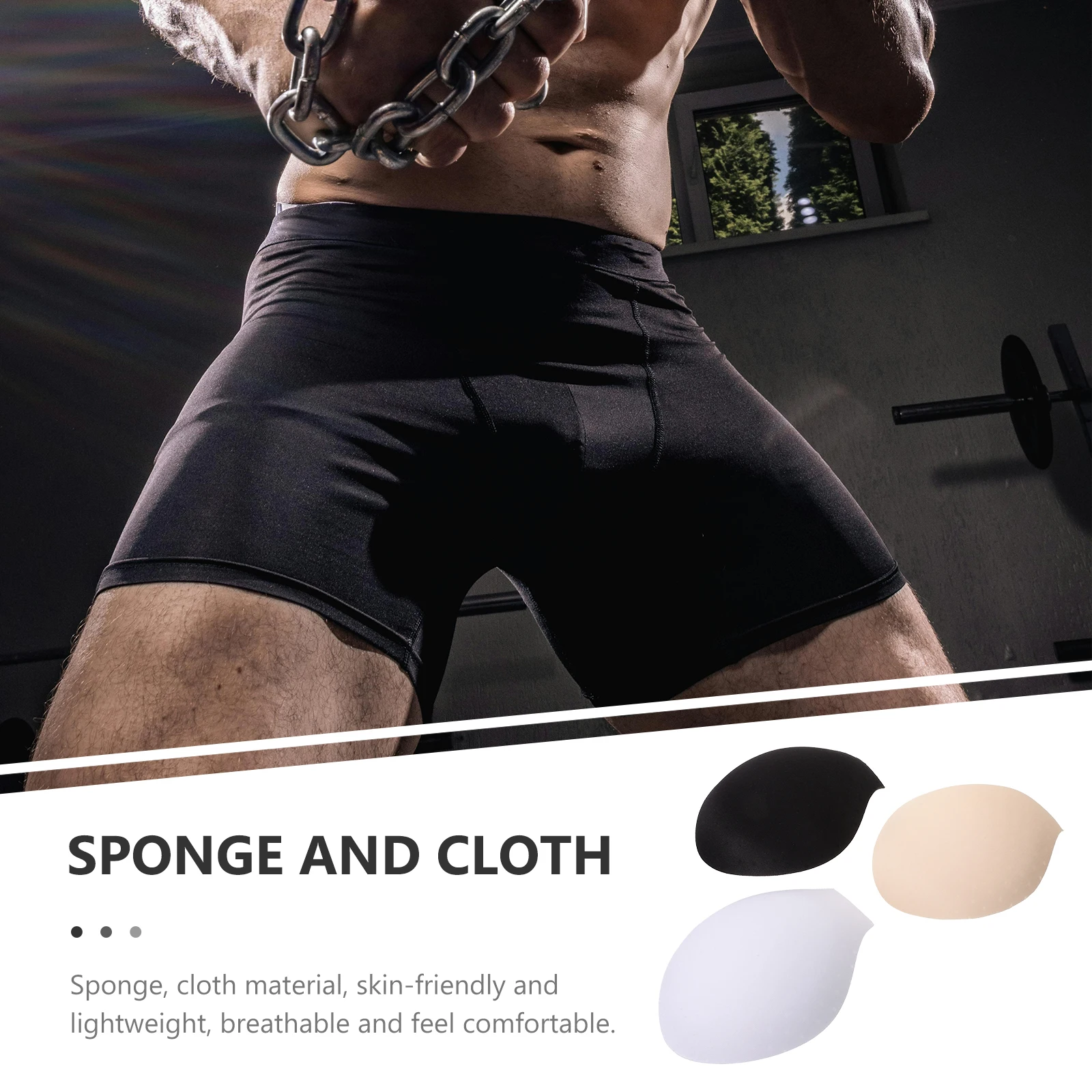 

6Pcs Men Underpant Enhancing Sponge Underwear Pads Comfortable Breathable Durable Underwear Cup Enlarge Pads Men Accessories