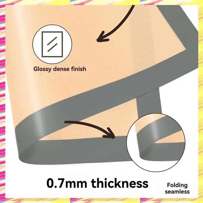 ABJJ 3PCS Silicone Baking Mat Reusable Baking Mat Non-Stick For Baking Oven Baking Sheet For Making Cookies Macaroons B