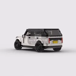 MOC-73884 SUV Range Rover racing sports car Vehicle Speed Champion Racer Building Blocks Brick Creative Garage Toys