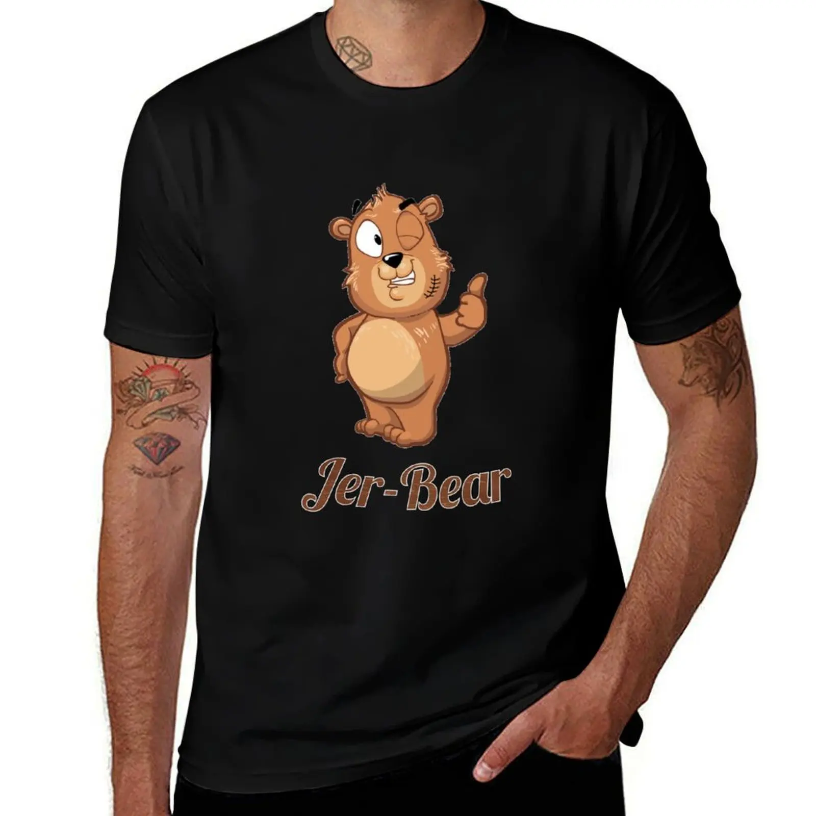 Jer-Bear T-Shirt oversized t shirt sports fans t shirt for men