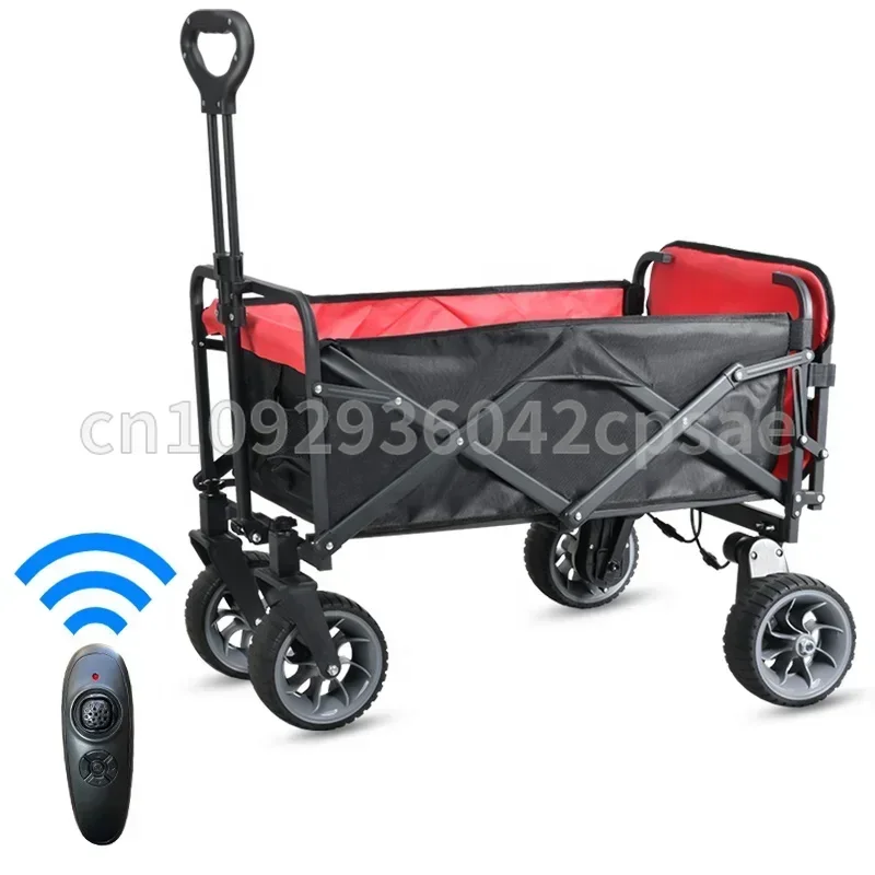 Four-wheel Camping Cart Remote Controls Electric Utility Wagon 7