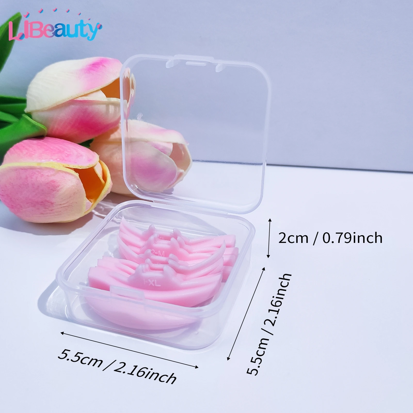 Lomansa 5 Pairs L Curl Silicone Eyelash Perm Pads Sticky Lashes Rod Shield Lifting 3D Eyelash Curler Accessories Makeup Tool