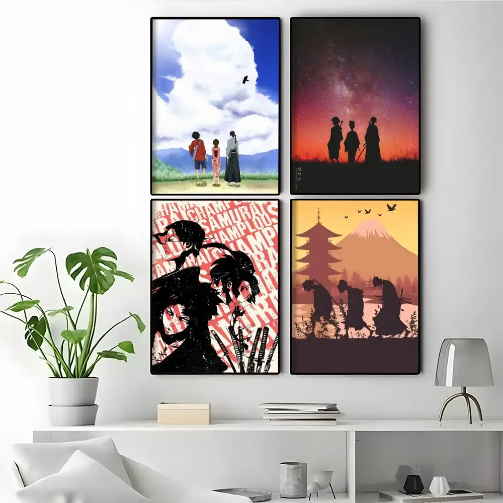 Anime Samurai Champloo Room Aesthetic Picture Wall Decals For Bedroom Teenage Room Decor Poster