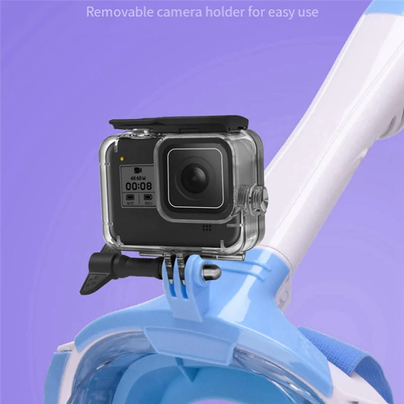 

NALFI-Underwater Snorkeling Full Face Children Swimming Mask Set Safe Breathing, Suitable For Snorkeling And Swimming Easy Insta