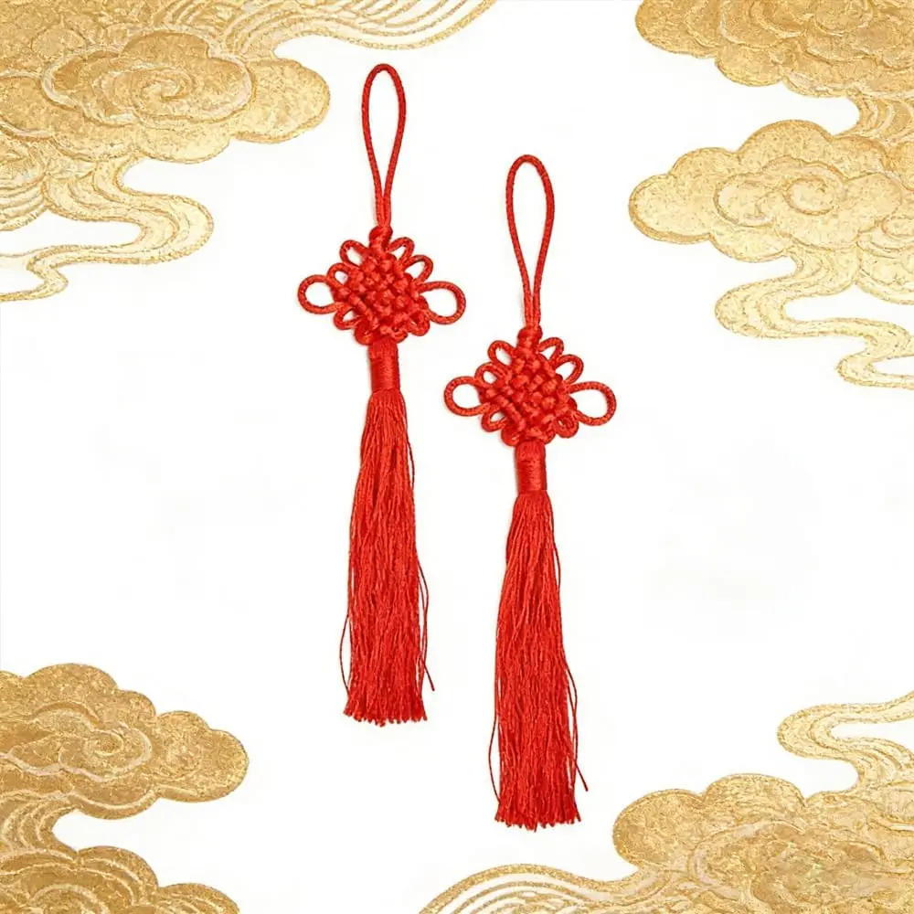 Chinese Knot Wall Hanging Tassel Lucky Feng Shui Door Decor Braided Classic Ornament Asian Home Decor Living Room Festival Gift