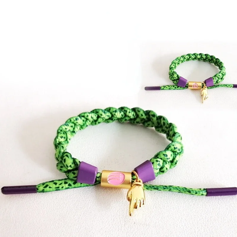 SN55 أنيمي جوجو مغامرة غريبة سوار كوجو جوتارو هيغاشيكاتا جوسوكي جيورنو جيوفانا المنسوجة سوار تأثيري الدعامة $5Q @ 1