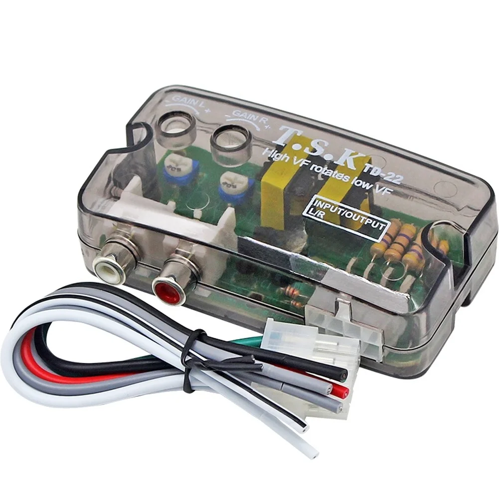 

TD-22 Car Speaker Line-Level To RCA-Converter High-Frequency To Low-Frequency Converter Adapter Car Stereo Power Up To 80Watts